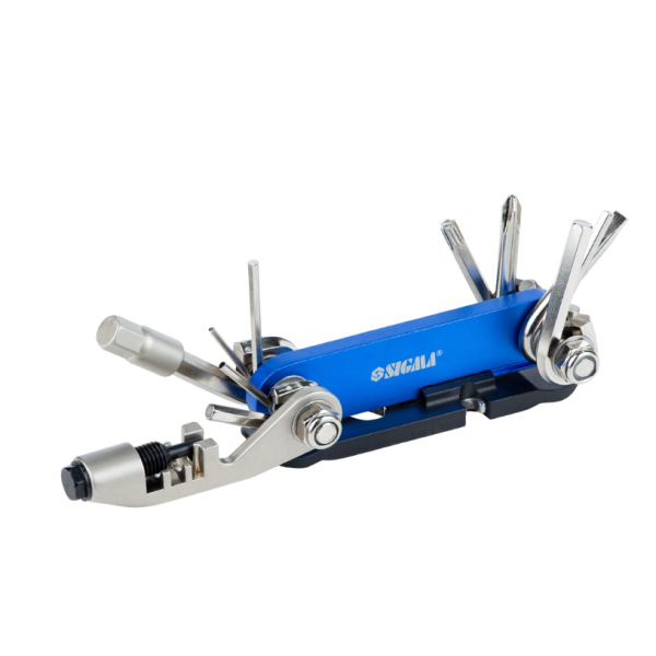 Мультитул 16в1 велоключ Sigma 4375631 нержавіюча сталь універсальний блакитний