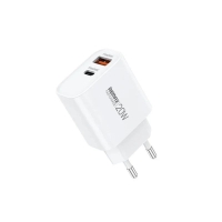 Мережевий зарядний пристрій REMAX Kiddy Series 20W A+C Fast Charger RP-U120 EU-White new