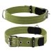 Нашийник для собак М світловідбиваючий Collar Брезент 0240 25 мм 41-53 см зелений
