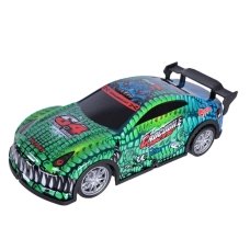Машинка на радіокеруванні 20 см 000-018 на акумуляторі світлові ефекти зелений з синім