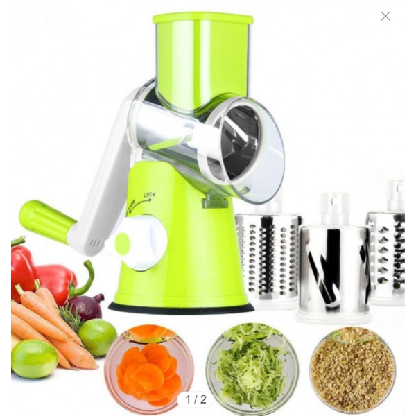 / Овочерізка Kitchen Master мультислайсер для овочів і фруктів, зелений