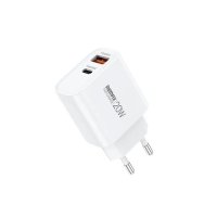 Мережевий зарядний пристрій REMAX Kiddy Series 20W A+C Fast Charger RP-U120 EU-White new