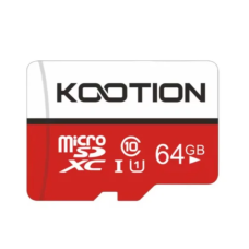 Карта пам'яті 64 GB Kootion МicroSDXC UHS-I Сlass 10 з адаптером червоний з білим