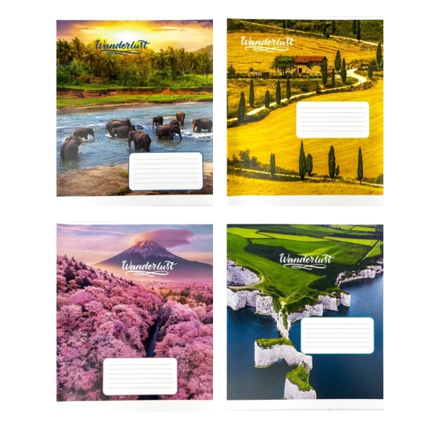 Зошит 24 аркуші клітинка # Поліграфіст 744 Wanderlust