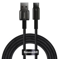 Кабель USB/Type-C 2 м Baseus Tungsten Gold Fast-Charging 100 Вт чорний