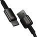 Кабель USB/Type-C 2 м Baseus Tungsten Gold Fast-Charging 100 Вт чорний