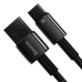 Кабель USB/Type-C 2 м Baseus Tungsten Gold Fast-Charging 100 Вт чорний