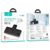 Мережевий фільтр-подовжувач 2 розетки HOCO AC12A 3хUSB/Type C 10 А 0.85 м чорний