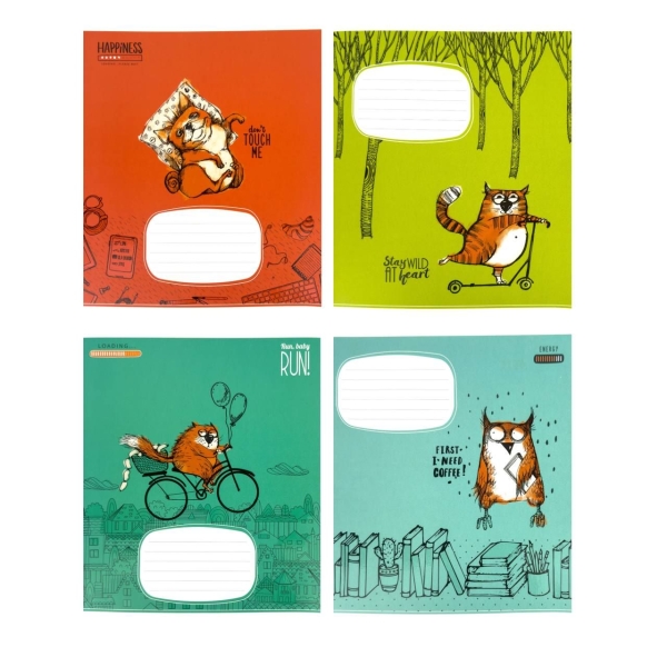 Зошит 18 аркушів клітинка # Школярик 2906 Never Give Up