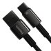 Кабель USB/Type-C 2 м Baseus Tungsten Gold Fast-Charging 100 Вт чорний Кабель USB/Type-C 2 м Baseus Tungsten Gold Fast-Charging 100 Вт чорний