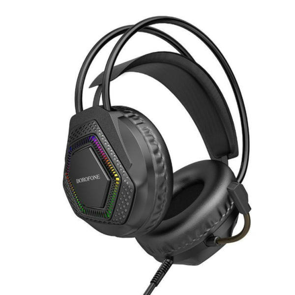 Навушники дротові геймерські BOROFONE BO105 Thunder з мікрофоном чорний