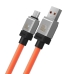 Кабель USB/Type-C 2 м Baseus CoolPlay 100 Вт помаранчевий