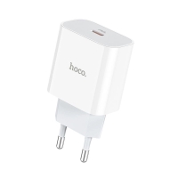 Зарядний блок живлення Type-C HOCO C76A Plus Speed 20 W 12 V 1.67 A білий
