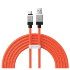 Кабель USB/Type-C 2 м Baseus CoolPlay 100 Вт помаранчевий