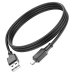 Кабель USB/micro-USB 1 м Hoco X101 Assistant 2.4 А чорний