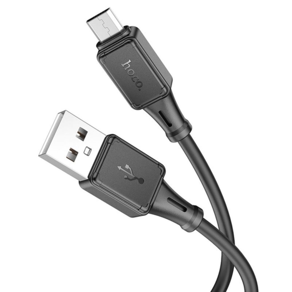 Кабель USB/micro-USB 1 м Hoco X101 Assistant 2.4 А чорний