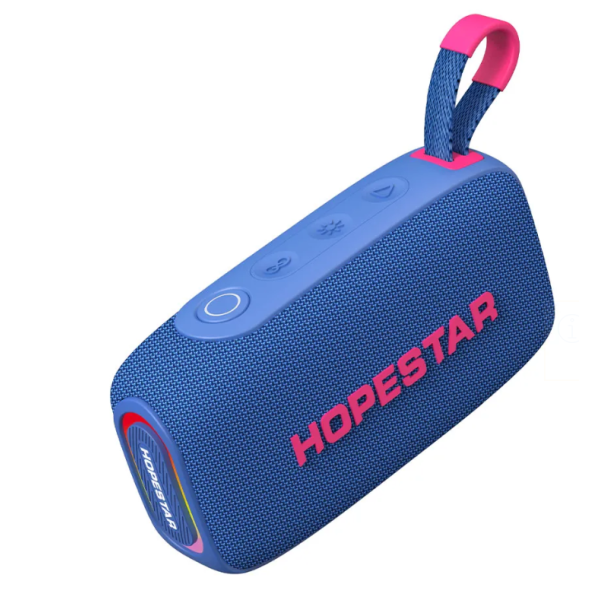 Колонка портативна HOPESTAR H67 Bluetooth LED блакитний