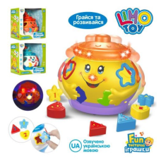 Гра 0915 UA (24шт) Горщик, 16см,сортер,муз (укр),світло,їздить,фігурки new