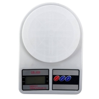 Ваги кухонні електронні до 10 кг Crownberg CB-400 точність 1 г білий