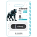 Флеш пам'ять USB 8 GВ Wibrand Panther USB 2.0 чорний