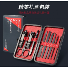 / Манікюрний набір інструментів, з 10 предметів, для дому, у чорному футлярі new