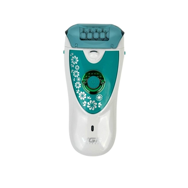 Епілятор пінцетний VGR V-722 2в1 білий з бірюзовим