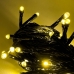 Світлодіодна гірлянда-нитка чорний дріт 100 LED Euro Led кулька маленька 6.5 м 8 режимів теплий білий