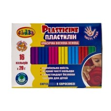 Набір пластиліну 16 кольорів Class 7647C восковий зі стеком