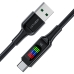 Кабель USB/Type-C 1.2 м ACEFAST C7-04 LED 60 Вт 3 A чорний