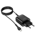 Зарядний пристрій з кабелем USB/microUSB 1 м HOCO C72Q 18 W 3 А чорний