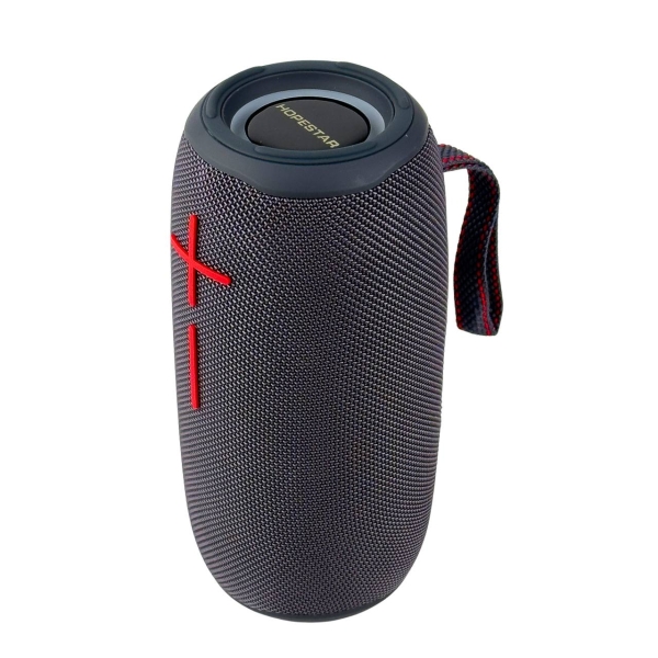 Колонка портативна HOPESTAR P20 PRO Bluetooth LED FM сірий