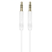 Аудіокабель 3.5 мм AUX/3.5 мм AUX 1 м BOROFONE BL16 білий Аудіокабель 3.5 мм AUX/3.5 мм AUX 1 м BOROFONE BL16 білий