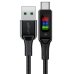 Кабель USB/Type-C 1.2 м ACEFAST C7-04 LED 60 Вт 3 A чорний Кабель USB/Type-C 1.2 м ACEFAST C7-04 LED 60 Вт 3 A чорний