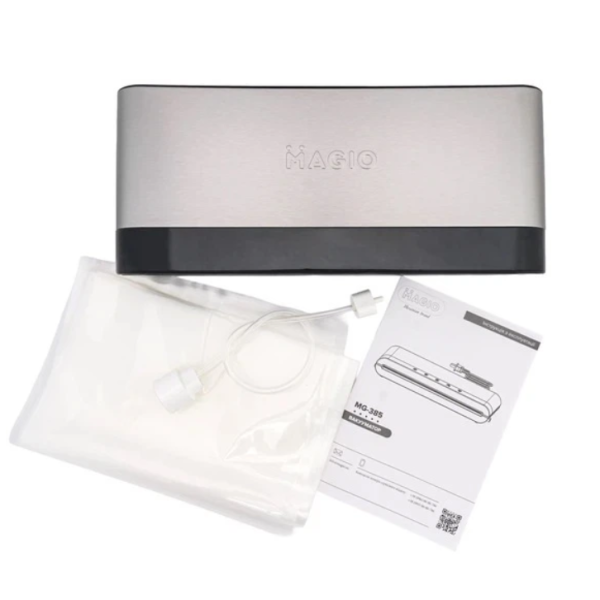Вакуумний пакувальник MAGIO MG-385 120 Вт сріблястий з чорним