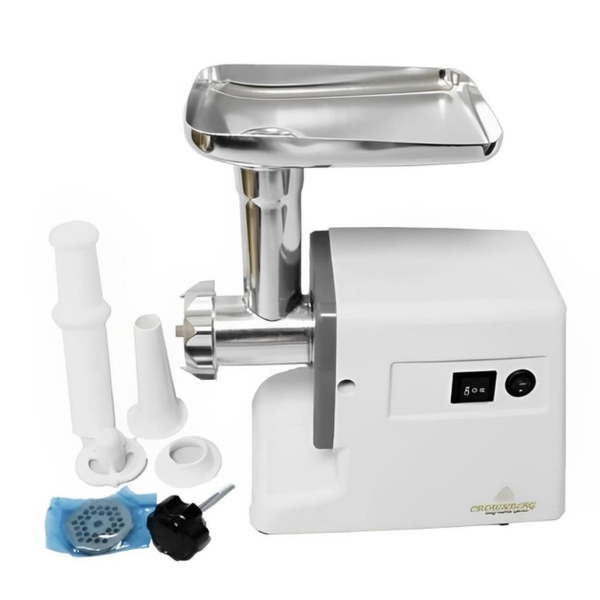 М'ясорубка електрична Crownberg CB-4211 з додатковими насадками 2500 Вт білий