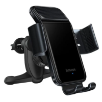 Автотримач для телефона Baseus Smart Solar Power Wireless Car Mount Electric Holder Black  new