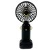 Вентилятор портативний Mini fan AND XL-880 діаметр 9 см з підставкою для телефону та дисплеєм чорний