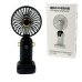 Вентилятор портативний Mini fan AND XL-880 діаметр 9 см з підставкою для телефону та дисплеєм чорний