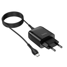 Зарядний пристрій з кабелем USB/microUSB 1 м HOCO C72Q 18 W 3 А чорний
