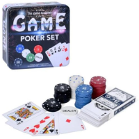 Настільна гра "Покер" фішки 80 шт з номіналом, карти, TD202315 new