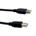 Кабель для принтера USB-A/USB-B 1.5 м чорний Кабель для принтера USB-A/USB-B 1.5 м чорний