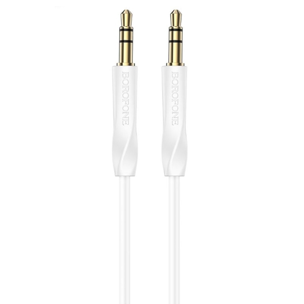 Аудіокабель 3.5 мм AUX/3.5 мм AUX 1 м BOROFONE BL16 білий