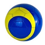 М'яч футбольний №5 EV-3375 блакитний з жовтим