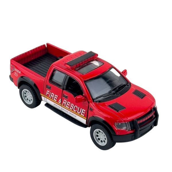 Іграшкова машинка моделька KiNSMART KT5365W Ford F-150 SVT Raptor Supercrew метал 13 см інерційна червоний