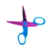 Ножиці дитячі 14 см фігурні безпечні фіолетовий з блакитним