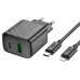 Зарядний пристрій з кабелем Type-C+USB/Apple Lightning 1 м HOCO CS23A Sunlight 30 W 12 V 2.5 А чорний