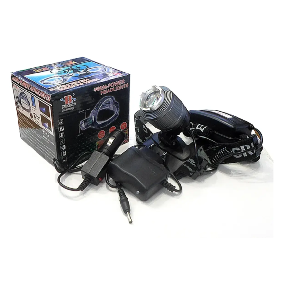 Ліхтар налобний світлодіодний Bailong BL-2199-T6 акумуляторний чорний