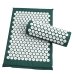 Масажний ортопедичний килимок Медика Acupressure Mat 65 х 41 см з подушкою зелений