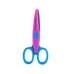 Ножиці дитячі 14 см фігурні безпечні фіолетовий з блакитним
