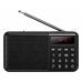 Радіоприймач Hoco HI50 Portable MP3 з акумулятором та ліхтариком чорний Радіоприймач Hoco HI50 Portable MP3 з акумулятором та ліхтариком чорний